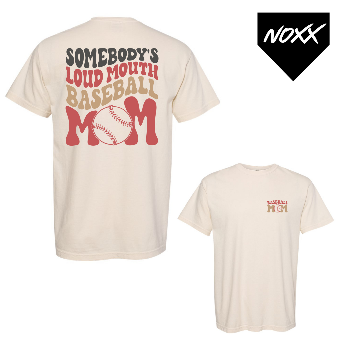 Loud Mouth Baseball Mom T-Shirt