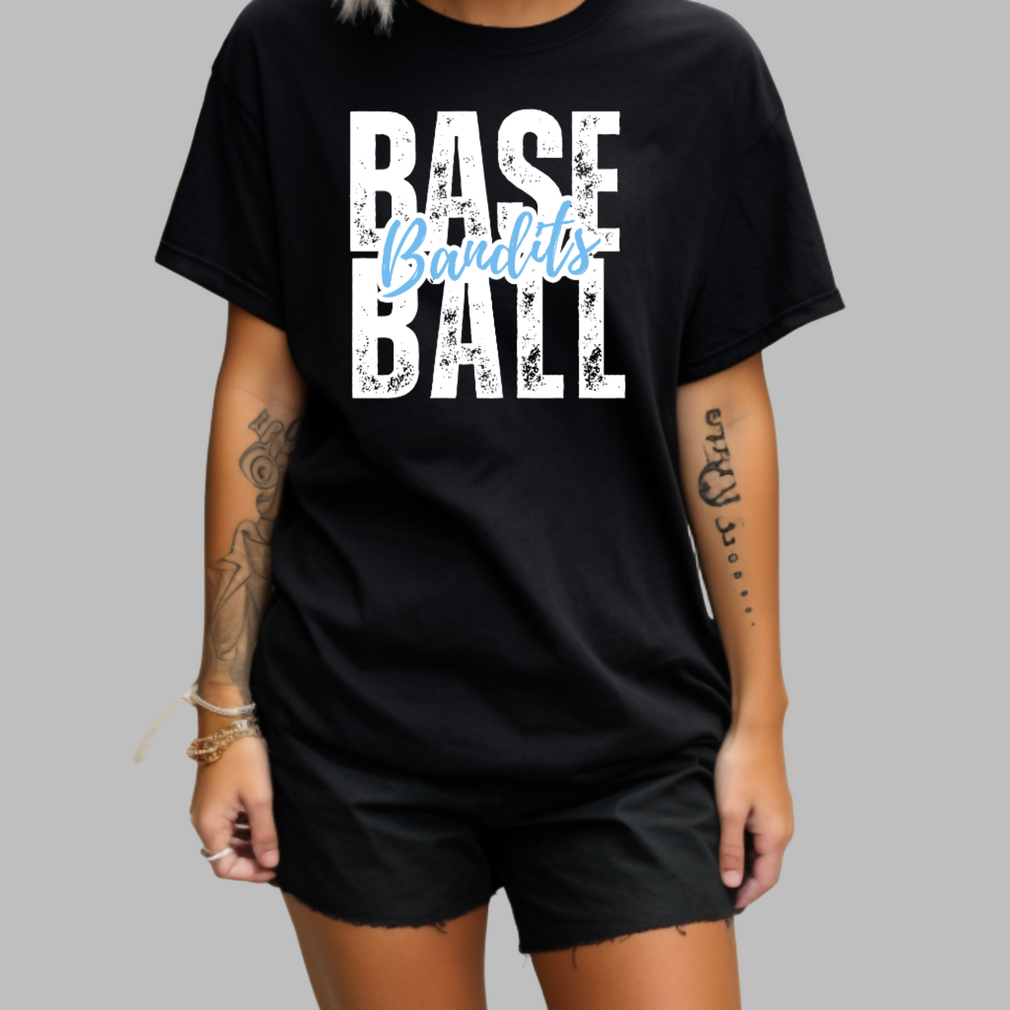 BANDITS Cursive Logo Cotton Blend T-Shirt