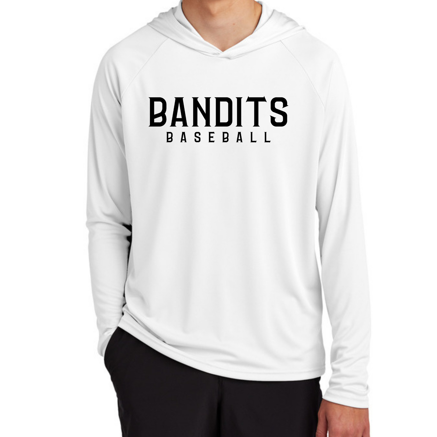 BANDITS Long Sleeve HOODED Performance Tee (Adult)