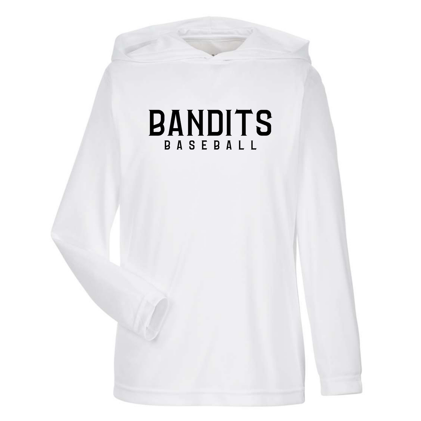 BANDITS Long Sleeve HOODED Performance Tee (Youth)