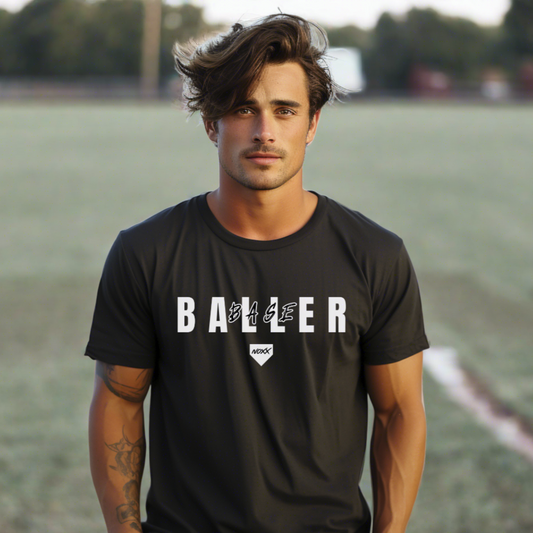 Base-Baller (Black Version) Performance T-Shirt