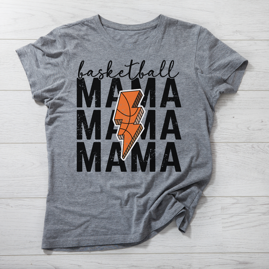 Lightning Bolt Basketball Mama T-Shirt