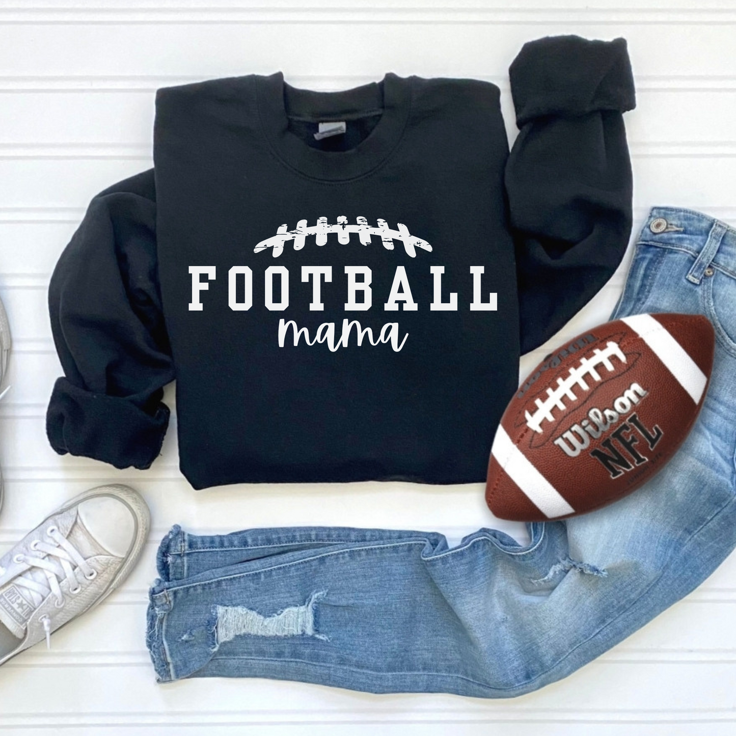 Football Mama Crewneck Sweatshirt