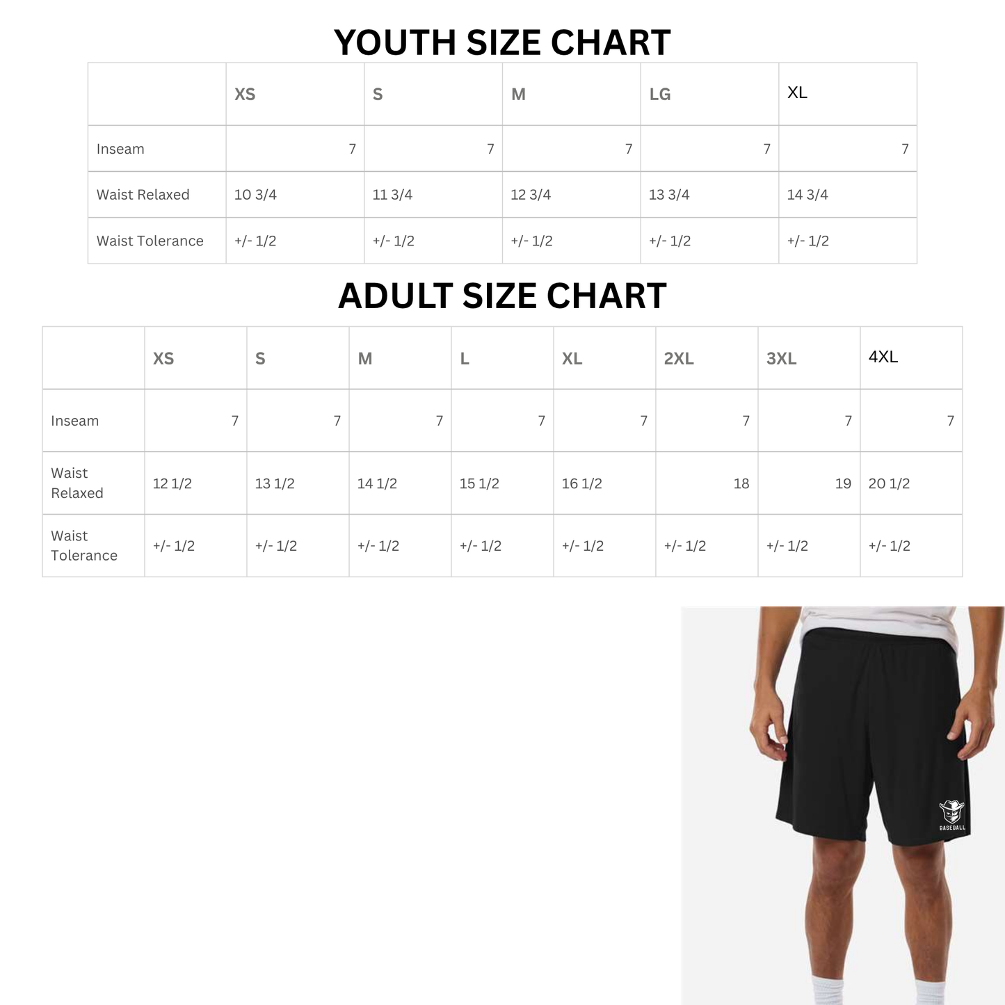 BANDITS 7" Shorts w/Pockets