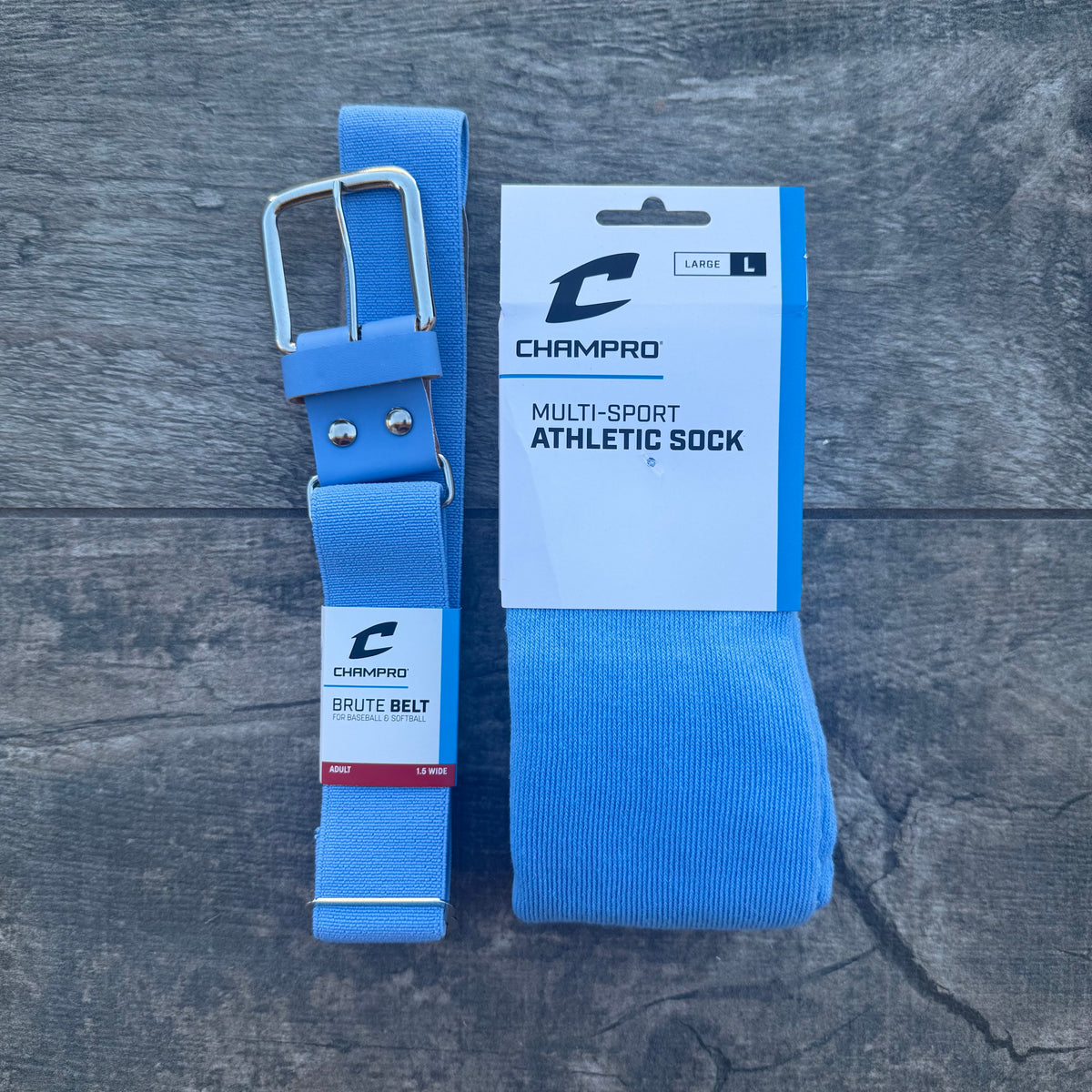 BANDITS: Champro Light Blue Sock/Belt Combo