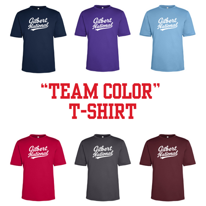 Gilbert National "Team Color" T-Shirt (Performance Fabric)