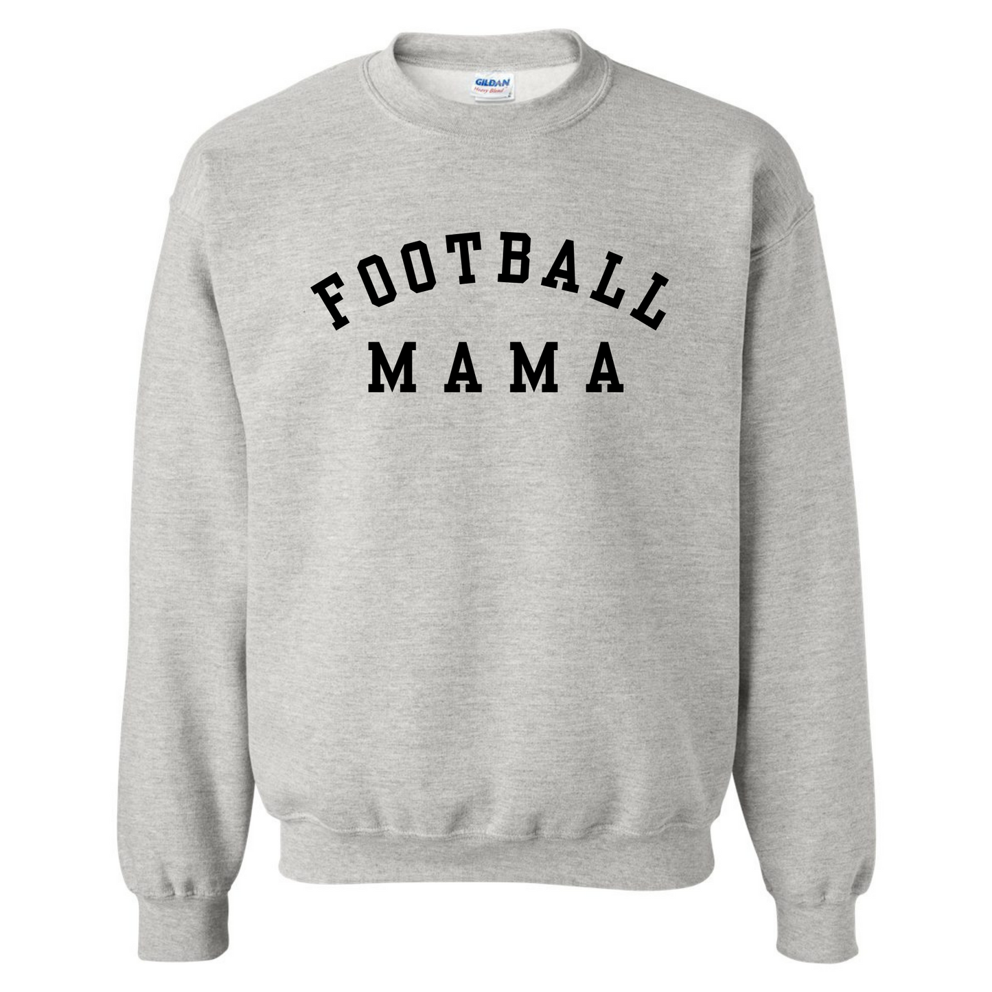 Football Mama Text Crewneck Sweatshirt