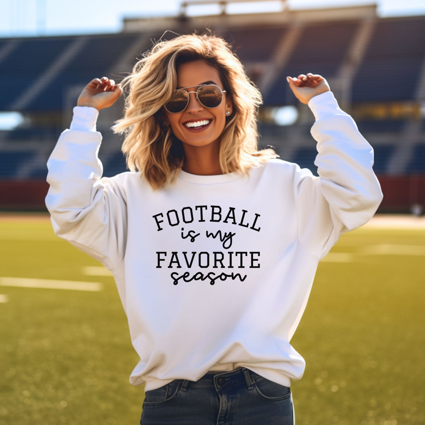 Favorite Season Crewneck Sweatshirt (Football)