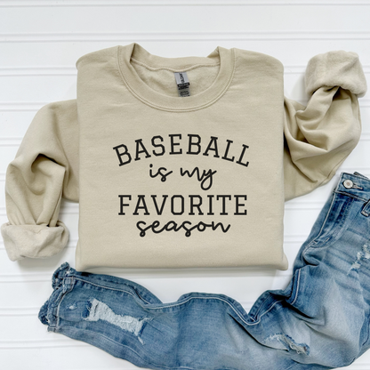 Favorite Season Crewneck Sweatshirt (Baseball)