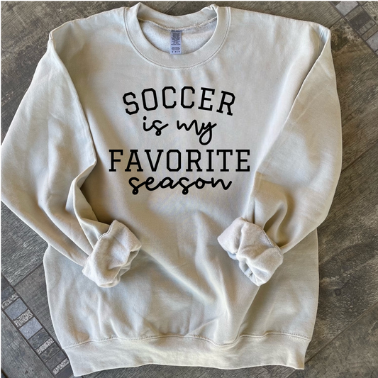Favorite Season Crewneck Sweatshirt (Soccer)