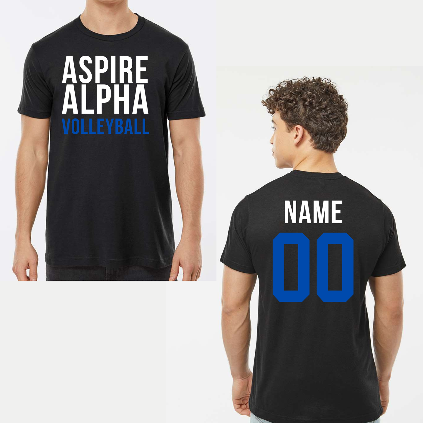 ASPIRE Volleyball T-Shirt w/Name+Number