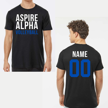 ASPIRE Volleyball T-Shirt w/Name+Number