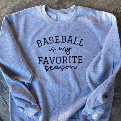 Favorite Season Crewneck Sweatshirt (Baseball)